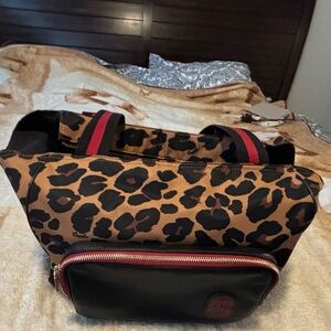 Authentic animal print Coach tote w/insert